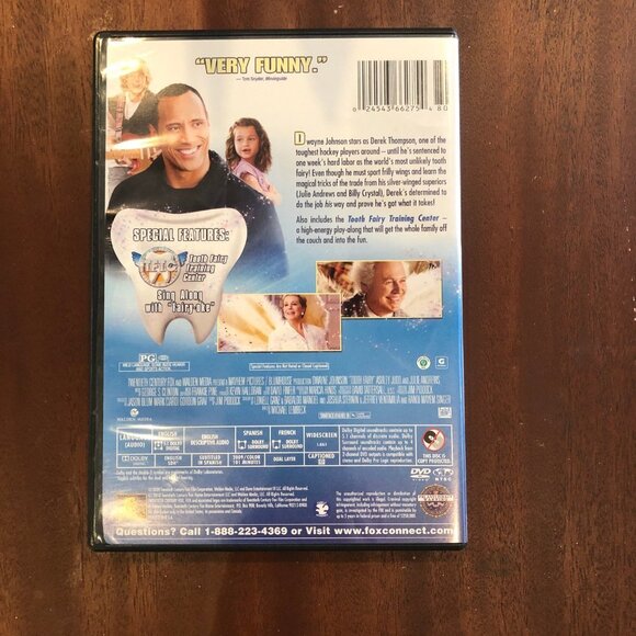 The Tooth Fairy DVD 2010 PG Family Comedy Movie DVD - Picture 3 of 3